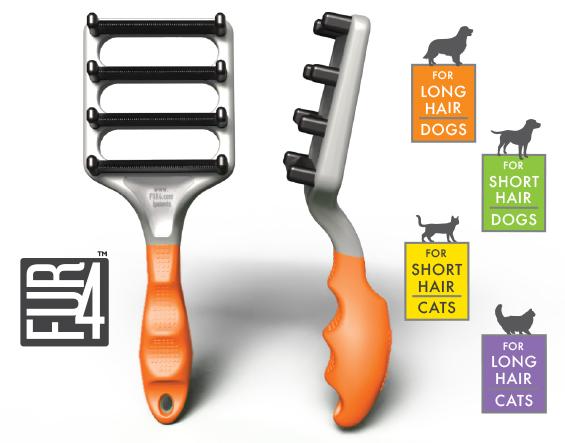FUR4 deShedding tools for long and short hair dogs and cats