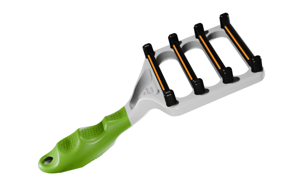 FUR4 deShedding tool with four edges in motion
